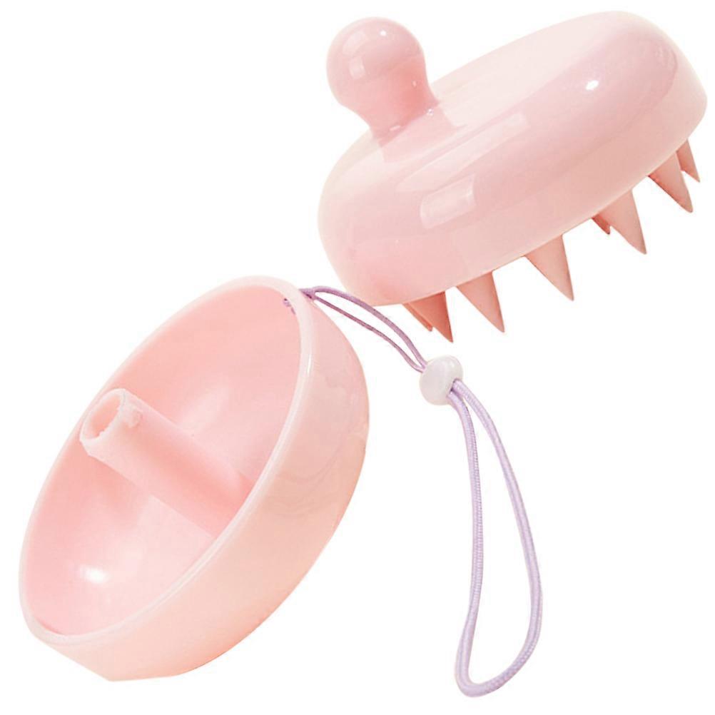 Scalp Massage Brush for Shower Hair and Human Pink Pp and Tpe Material for Improved Blood Circulation 1Set