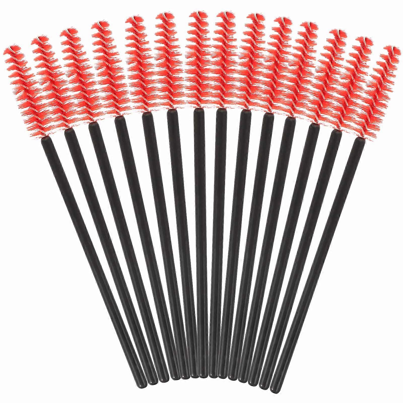 Multifunctional Cleaning Brush Bird Feeder Outdoor Use Red Plastic for Cleaning 20Pcs