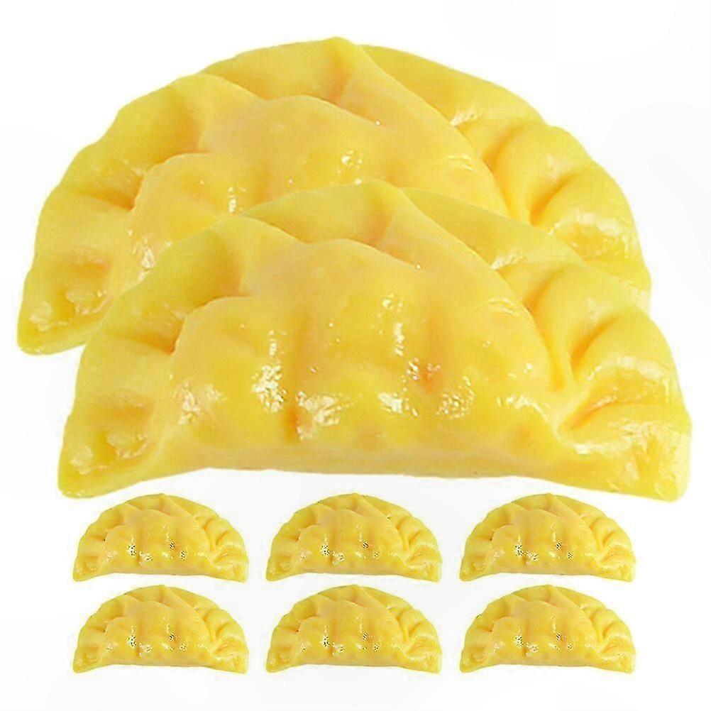 Realistic Artificial Dumpling Set - 8 Pieces Food Model for Display and Decor