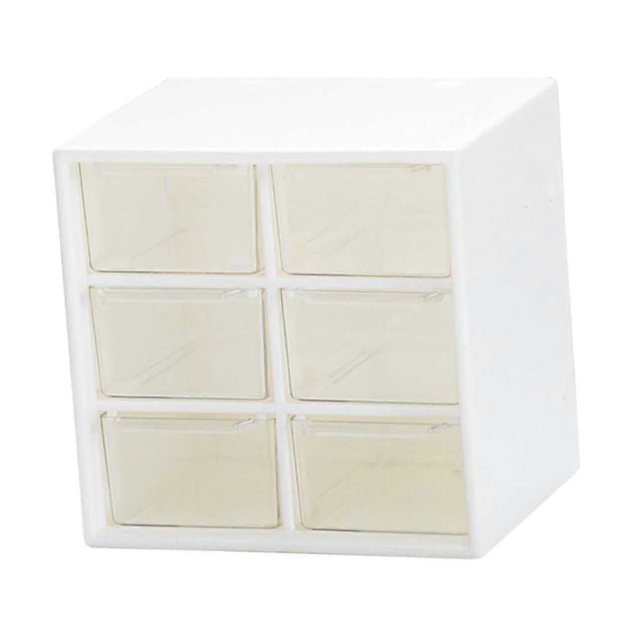 Multi Drawer Type Plastic Organizing Box Storage Box with Sliding Compartments for Stationery and Cosmetics and Practical for Home Office Use