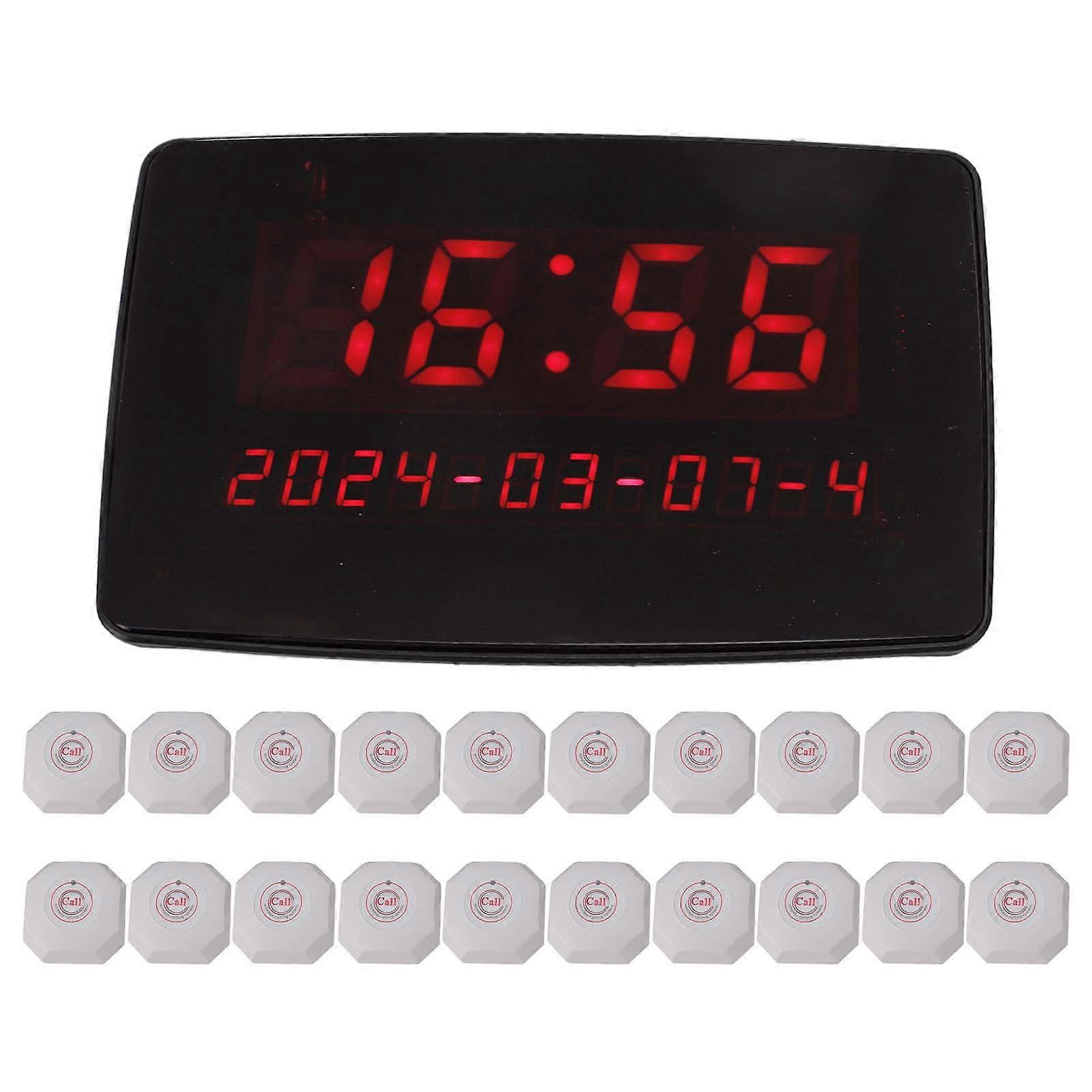 Wireless Calling System SU620 with 20 Waterproof Nurse Call Buttons 210x140mm