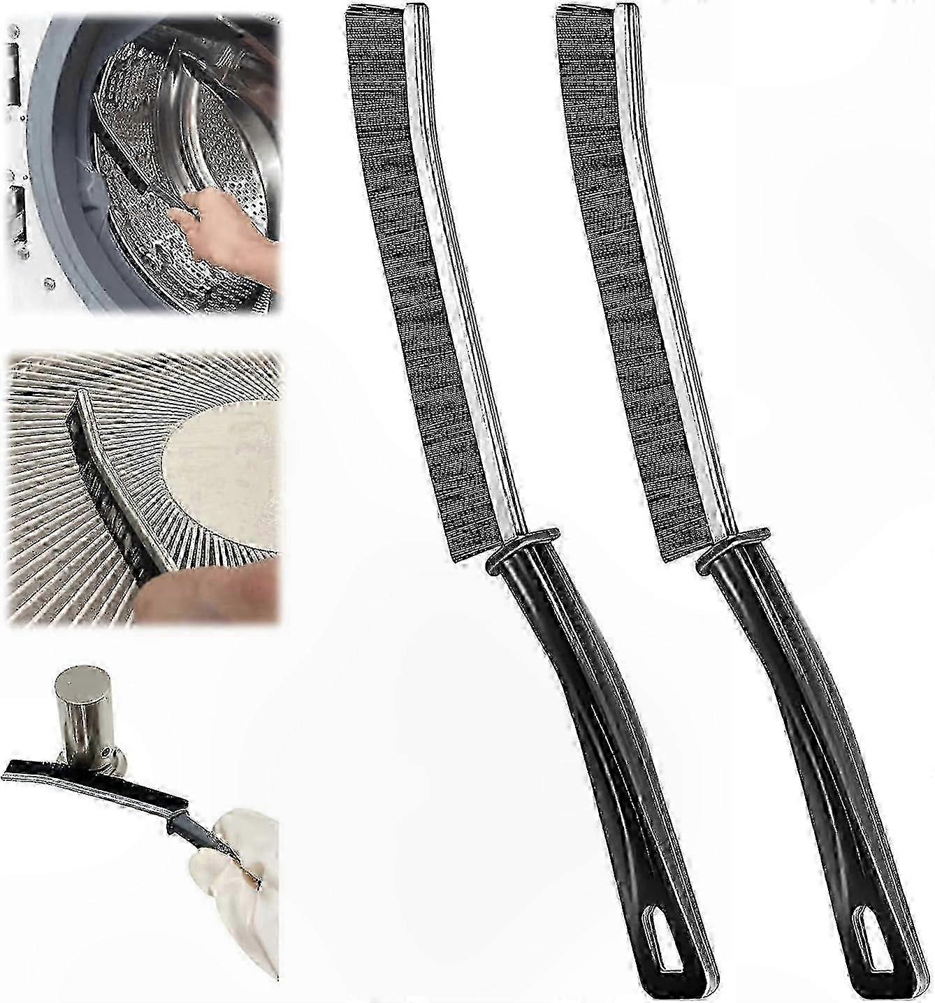 2-Pack Corner Cleaning Brushes, Multi-Functional Tools for Tiles, Windows, and Bathroom Slots