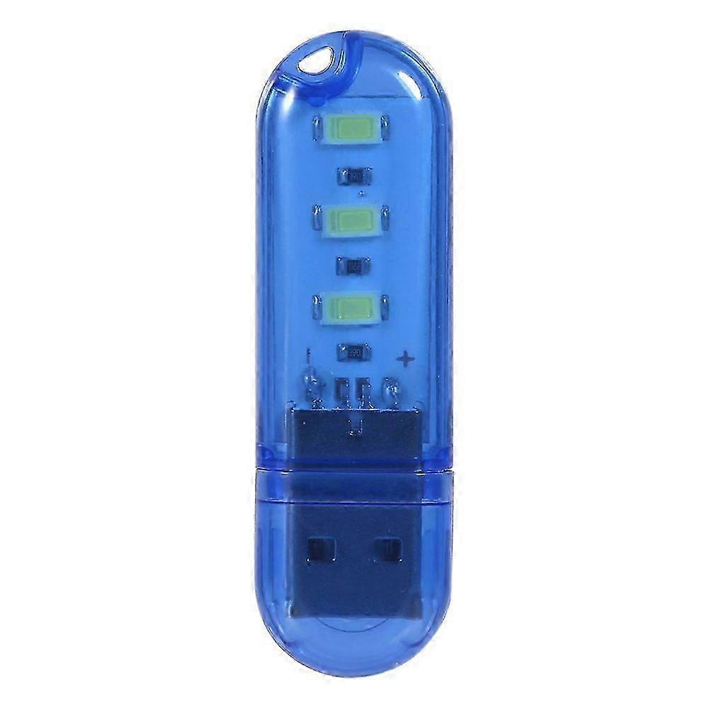 5pcs 5v Creative U Disk Shape Led Usb Night Light Computer Laptop Lighting Mini Lamp (blue)