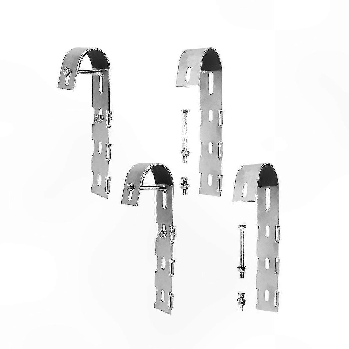 Balcony Railing Solar Panel Mounting Kit, 4-Pack Hooks for Secure Installation