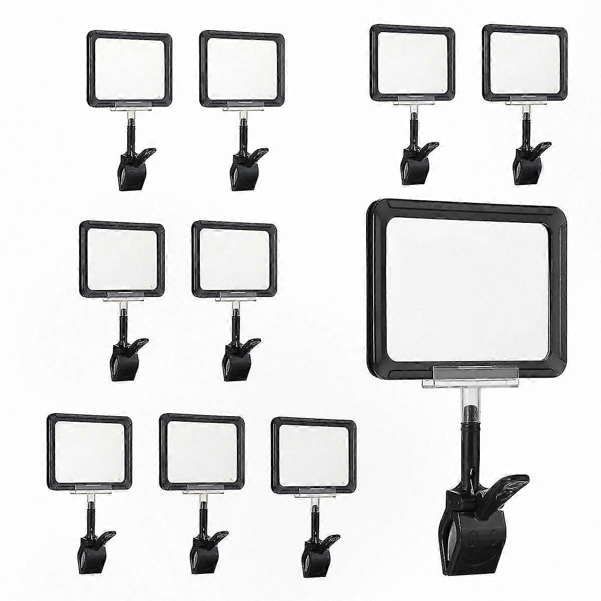 10-Pack Rotating Label Clips for Retail Signage and Merchandise Displays