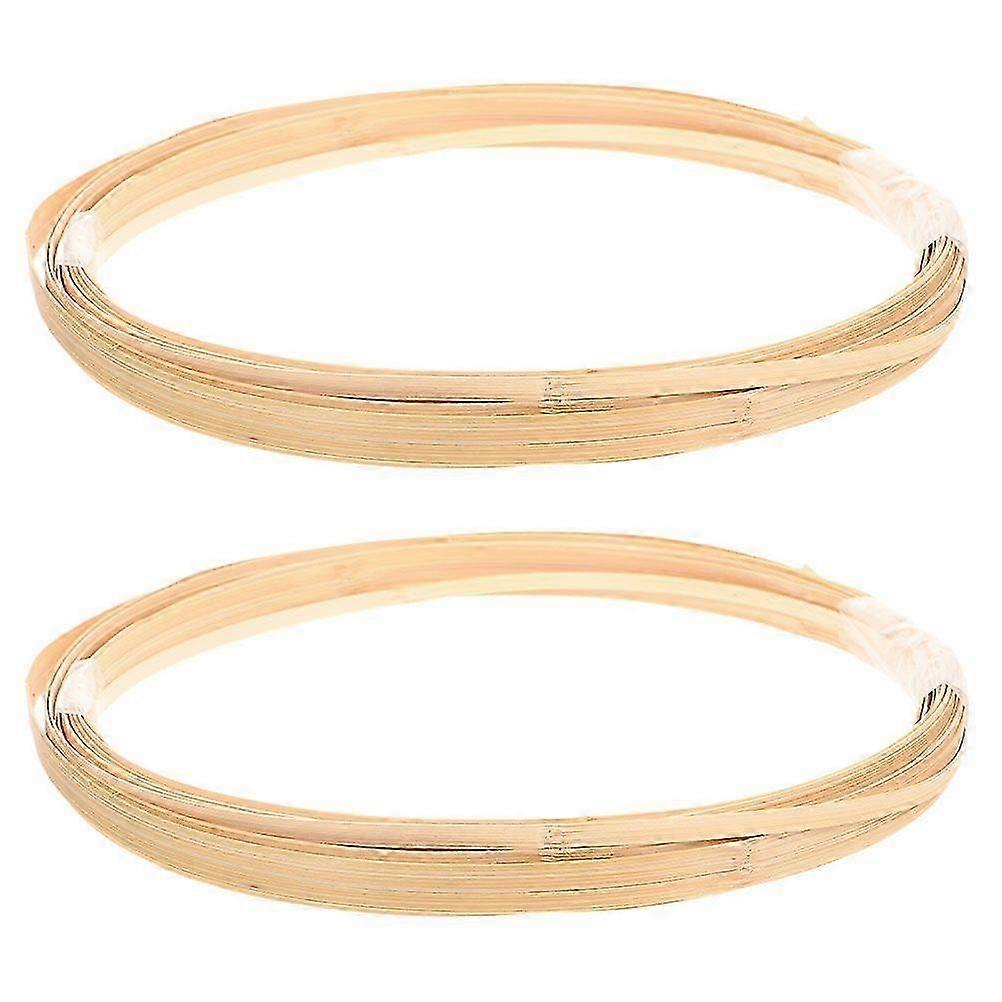 2 Rolls of Bamboo Strips Home DIY Handmade Weaving Crafts Bamboo Strips Material