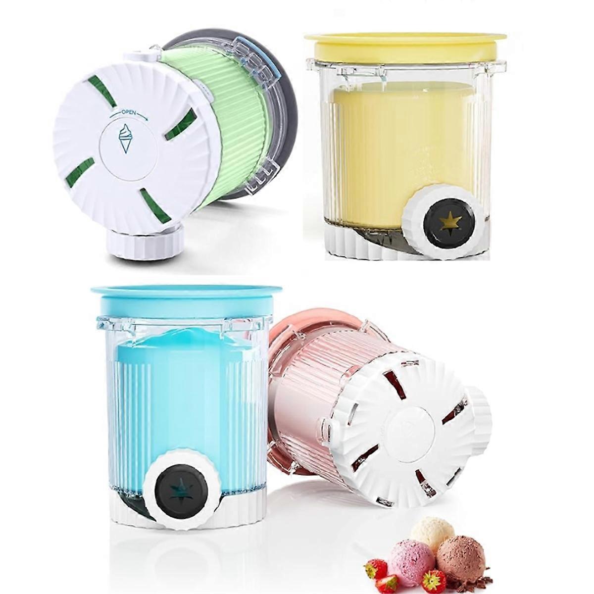 4 PCS Ice Cream Pints and Lids for NC701 NC700 Series Swirl Creami Ice Cream & Soft Makers 16oz Containers