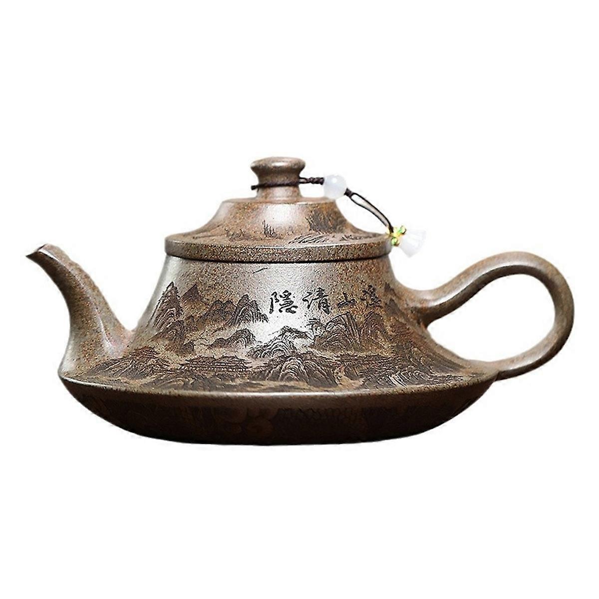 Clay Teapot, Ore, Agarwood Mud, Wood Burning, Cloud Furnace, Teapot, Teapot, Chinese Tea Set Ceramic Teapot