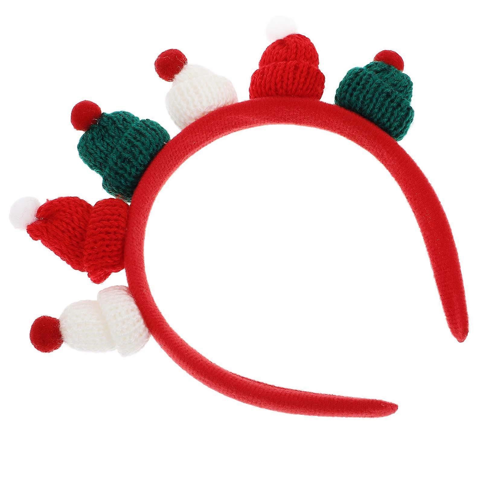 Christmas Hat Headband for Party Adorable Xmas Hairband in Assorted Colors