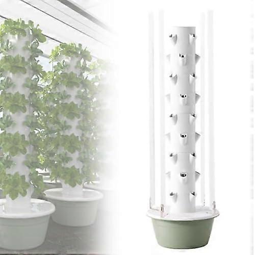Hydroponics Growing System Tower Indoor Vertical Planter With LED Light For Herbs Vegetables 9-Layer Or 7-Layer