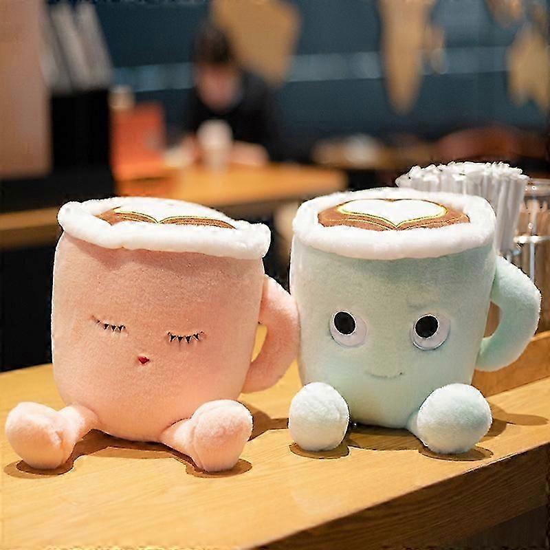 Kávéscsésze plüss játék ajándéknak, bolyhos tejeskávé baba barátoknak és családtagoknak