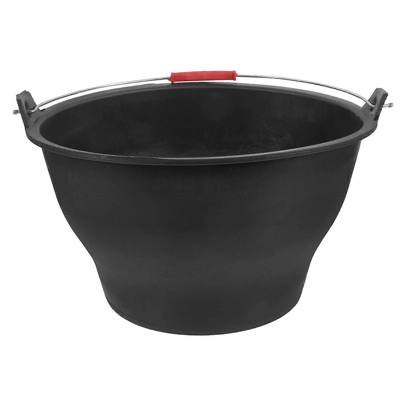Architectural Cement Bucket for Storage Use Thickened Construction Black Bucket