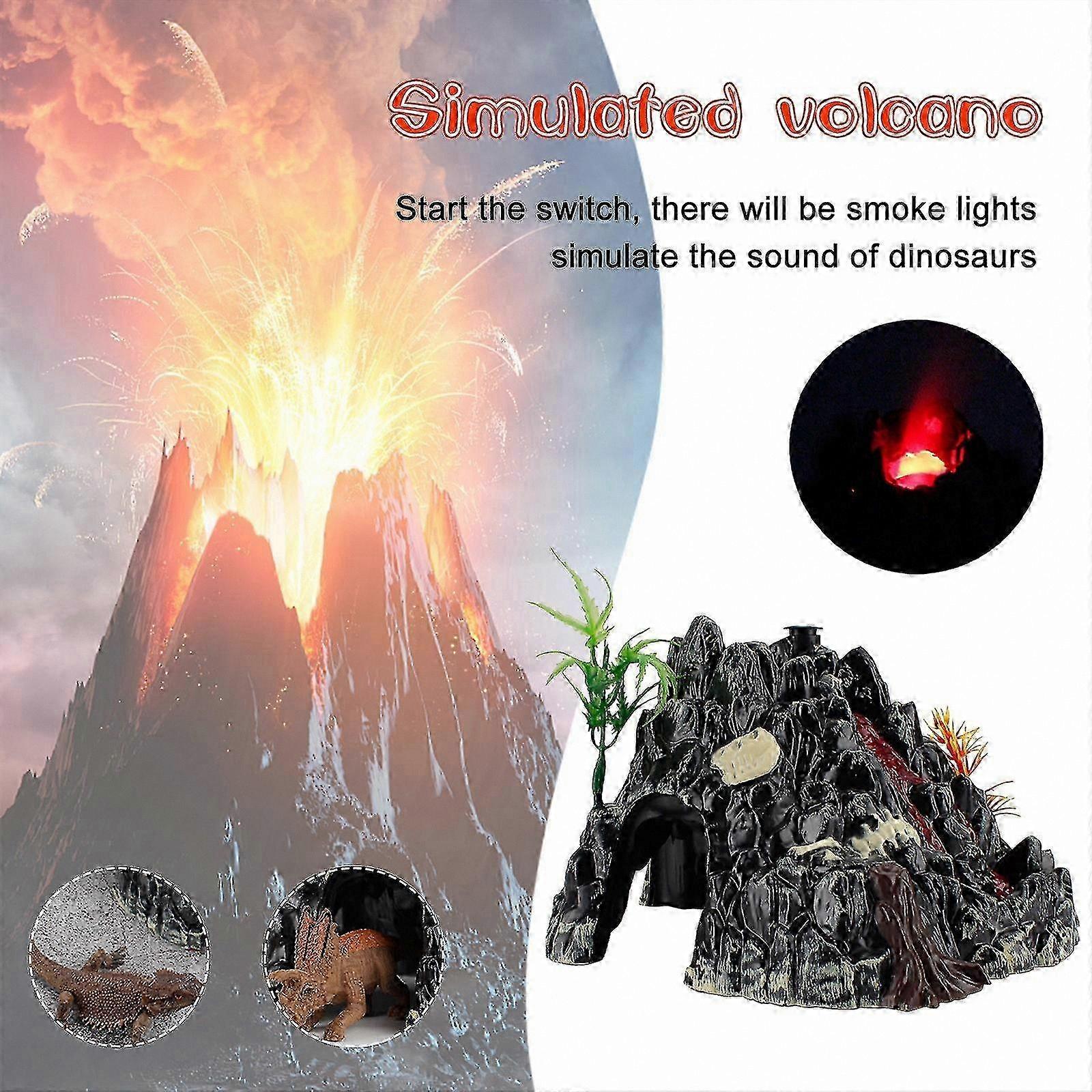 DIY Volcano Model with Sound and Light Effects for Educational Decoration