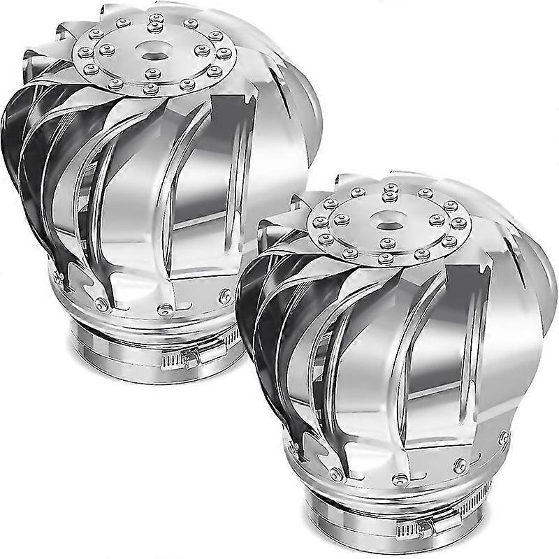 For 2 Pcs 110mm Non Power Roof Ventilator Wind Turbines Attic Air Vent For Houses Factory Attic Farm