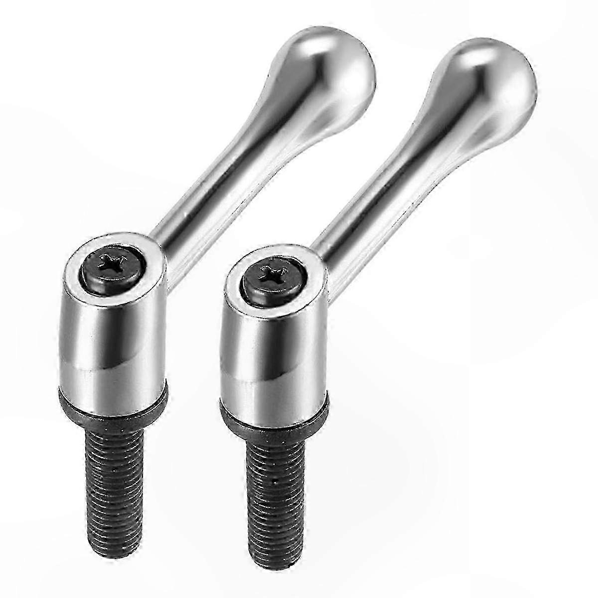 Adjustable Clamp Lever with Threaded Button and Ratchet Mechanism for Secure Locking Applications