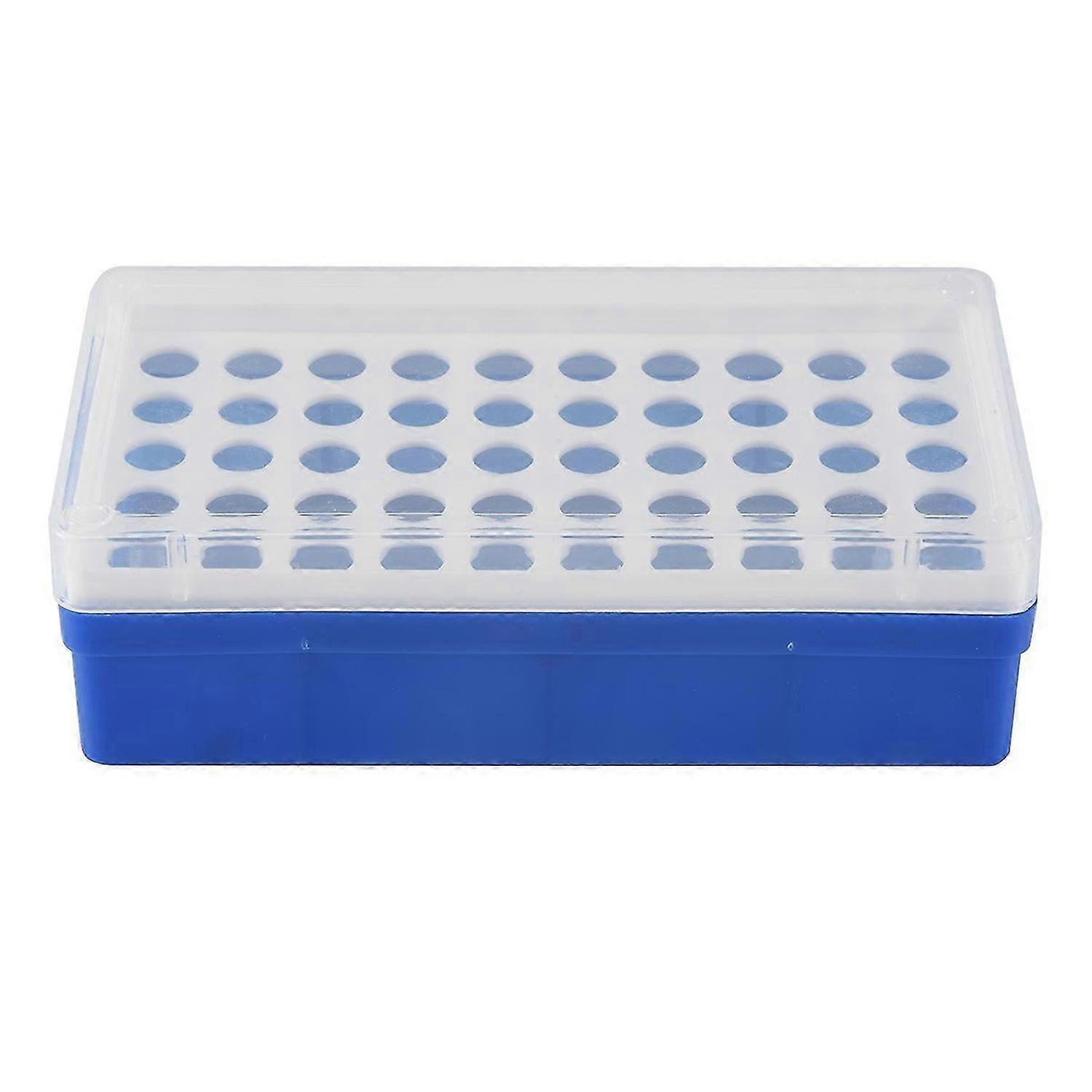 مختبر البلاستيك 50 مقابس 1.5ml أنبوب الطرد المركزي حامل مربع