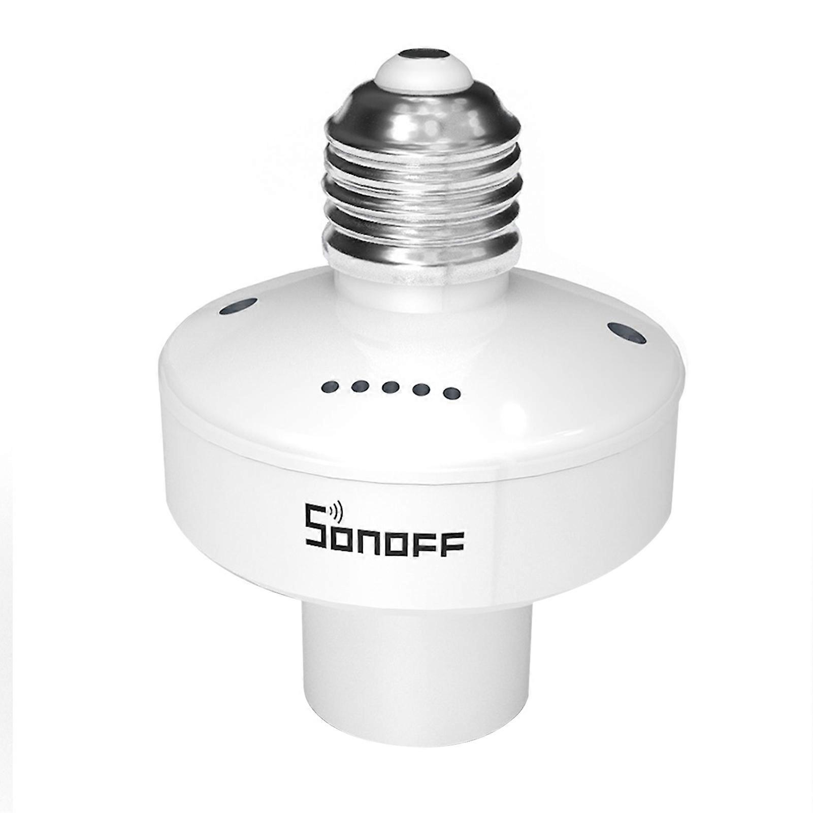 SONOFF Slampher R2 ITEAD Intelligent Light Bulb Holder 433MHz RF&WiFi Home Bulb Base Compatible with -Home/Nest & Amazon-Alexa Voice Control