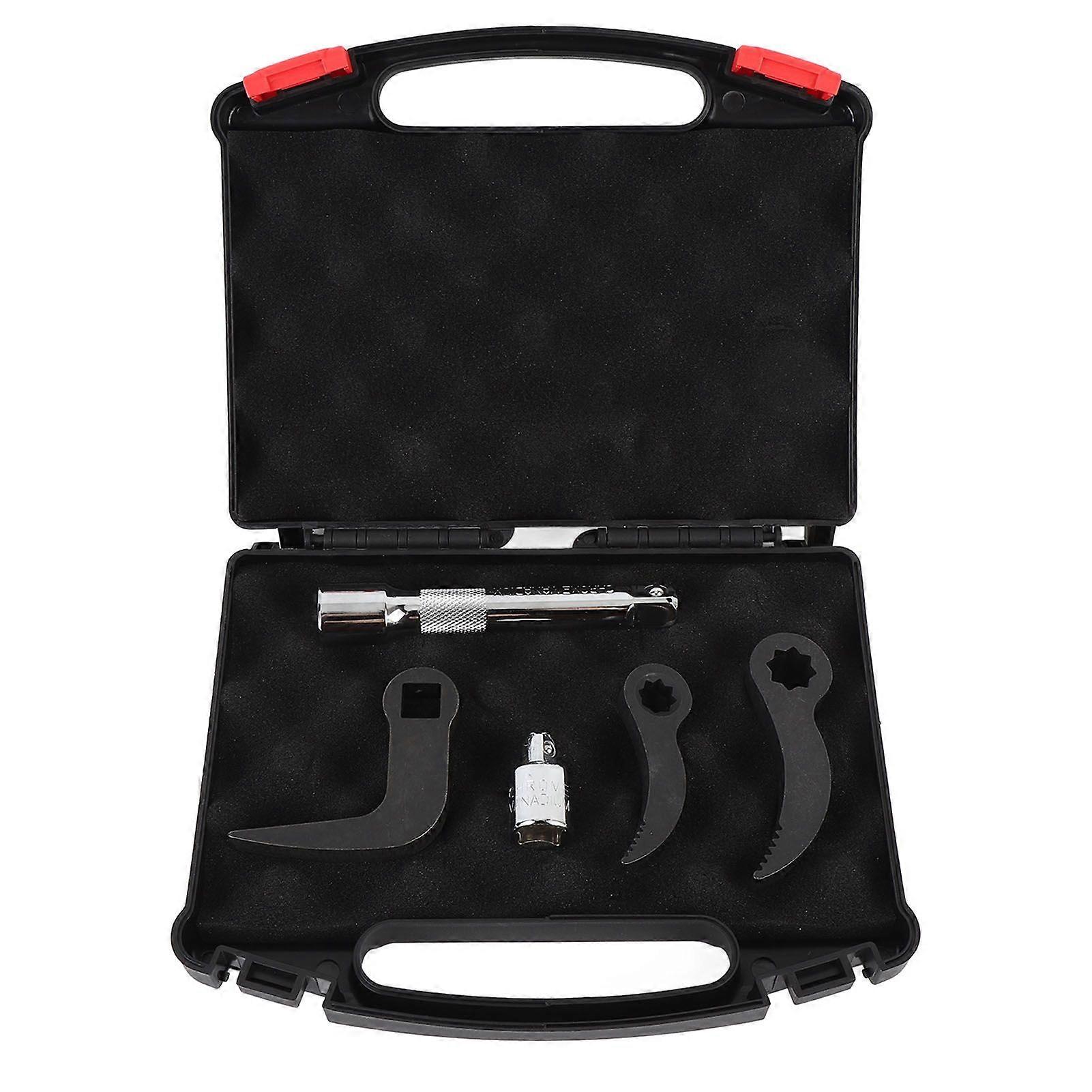 5 Pcs Set Pry Bar Wrench Adapter Head 1/2in 3/8in Crowbar Adapter Head and L Shape Prybar with Extension Bar
