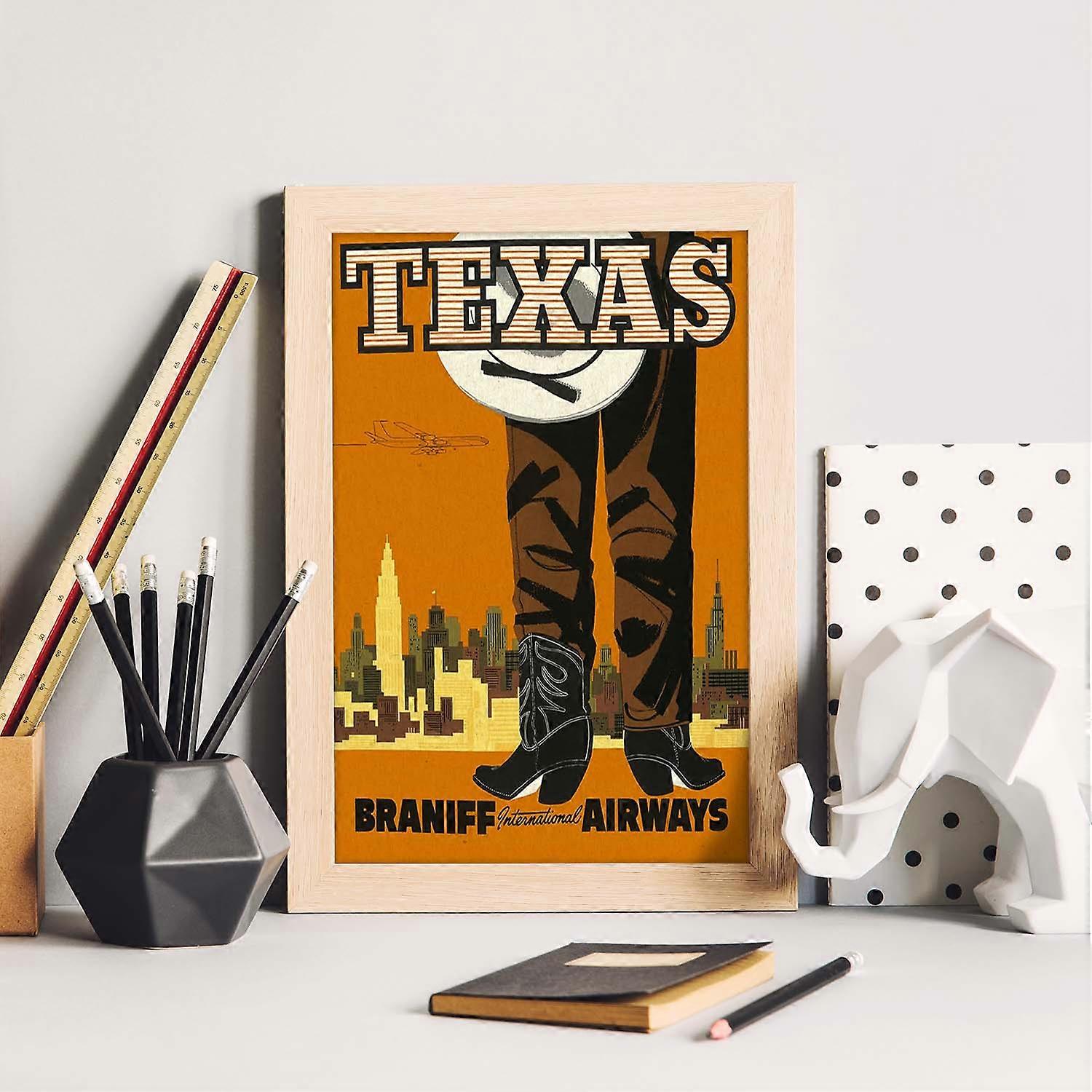 Vintage Texas Cowboy Print