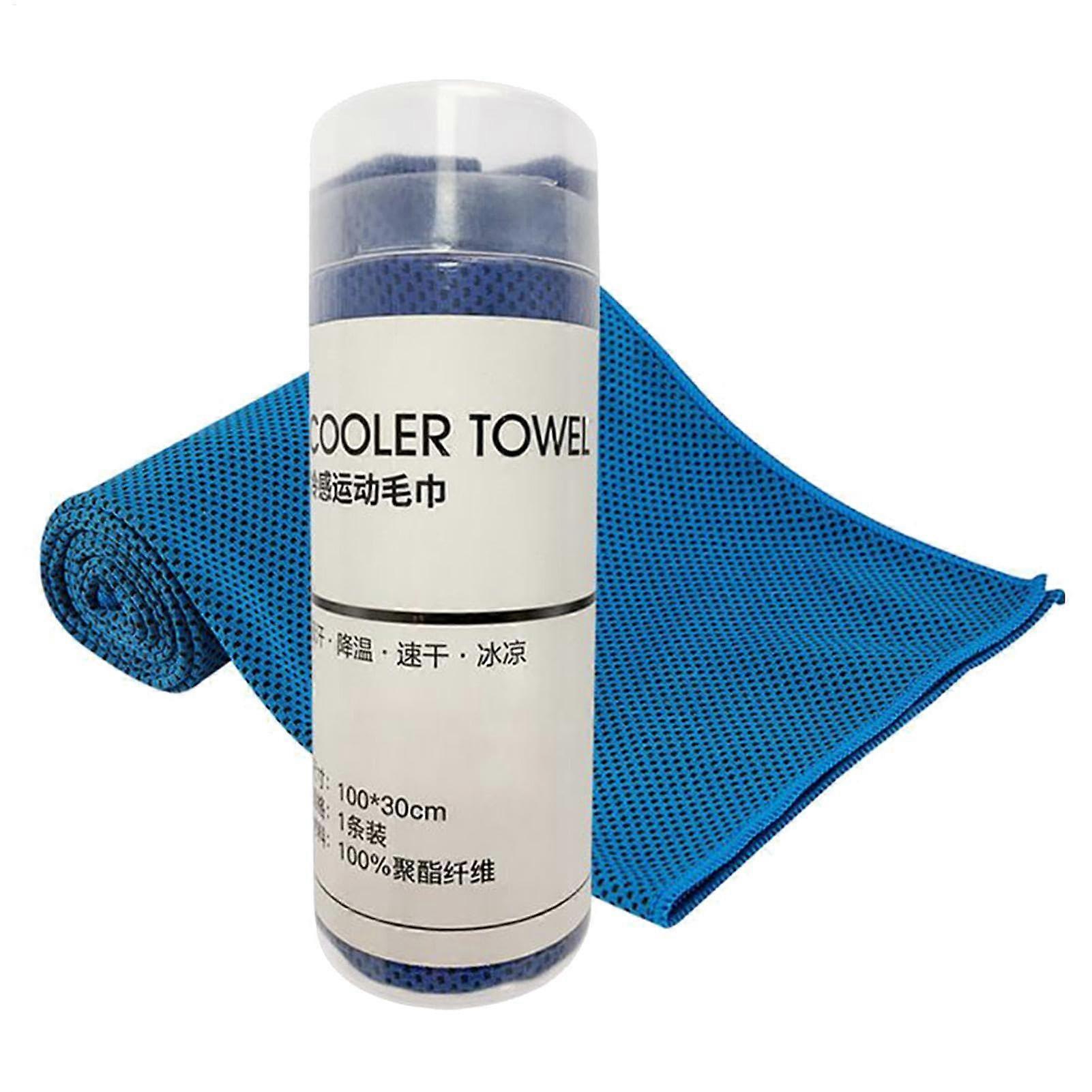 Generic Cooling Towels QuickDry Ice Towel 25 x 6 x 6 cm SweatAbsorbing Rag Soft Fabric for Yoga Fitness Camping
