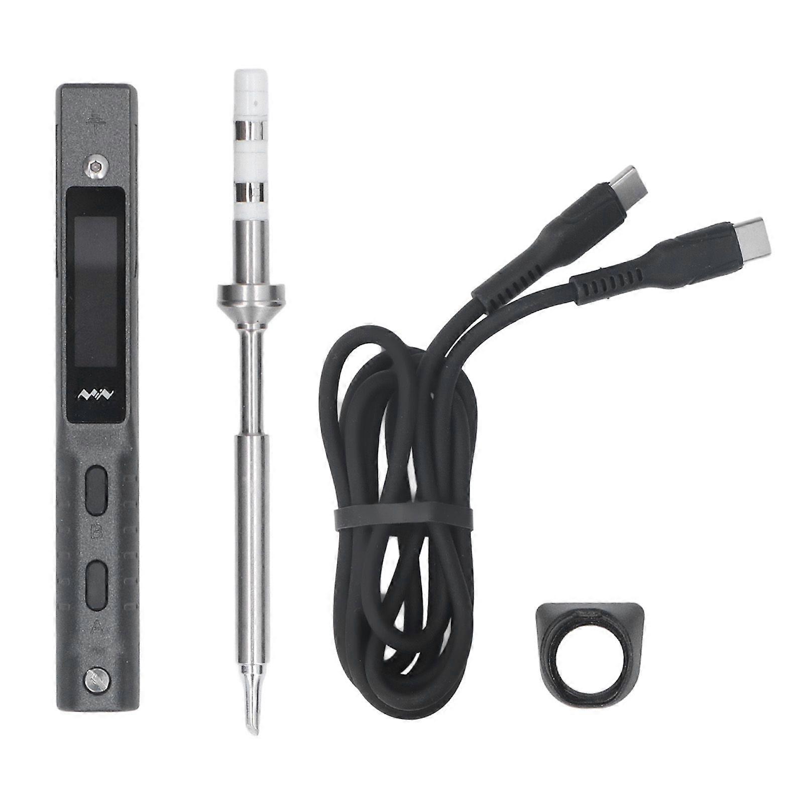 MINIWARE Smart Soldering Iron Set Mini Kit Temperature Adjustable Range 50400 USB TYPE C 65W DC924V TS101