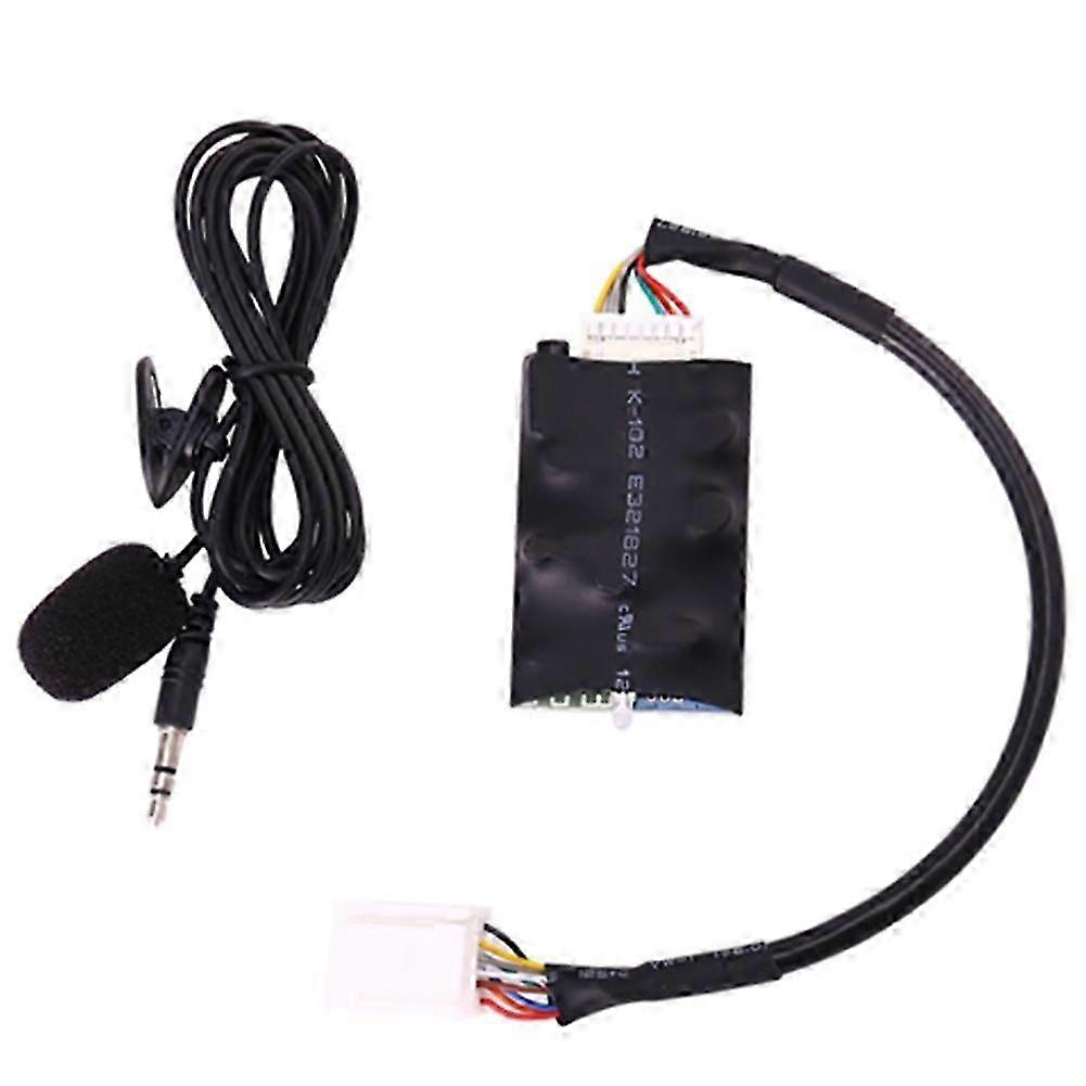 suitable for Car Radio o Adapter Bluetooth Aux Cable Microphone Handsfree Music Interface Disc Box for Toyota Reiz Camry Corolla-jc