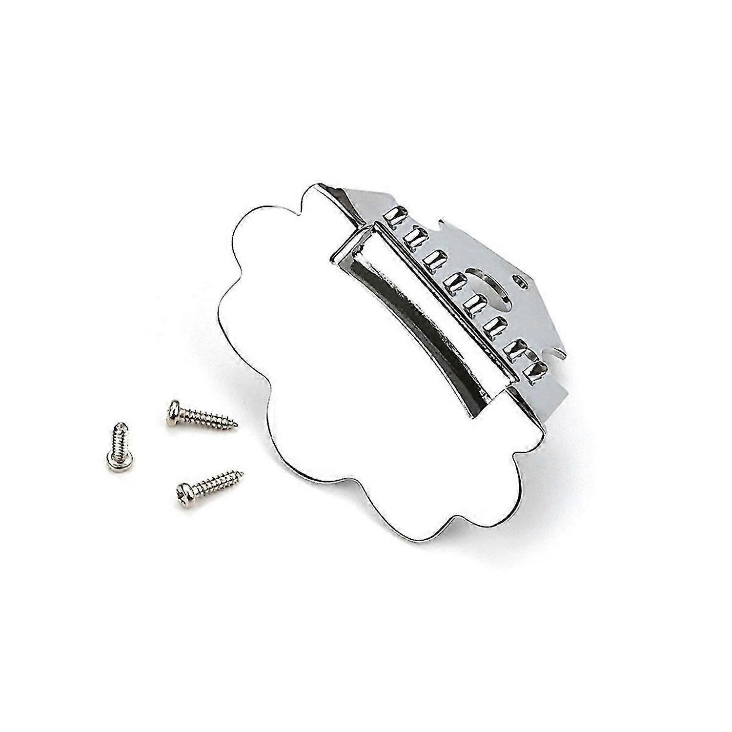 Mandolin Tailpiece Metal Tailpiece for 8 String Mandolin Silver Guitar Transducer Sound Pickup Instr