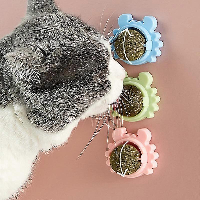 Cat Catnip Toys Ball Cat Candy Licking Snacks Nutrition Catnip Snack Nutrition!ZZ28