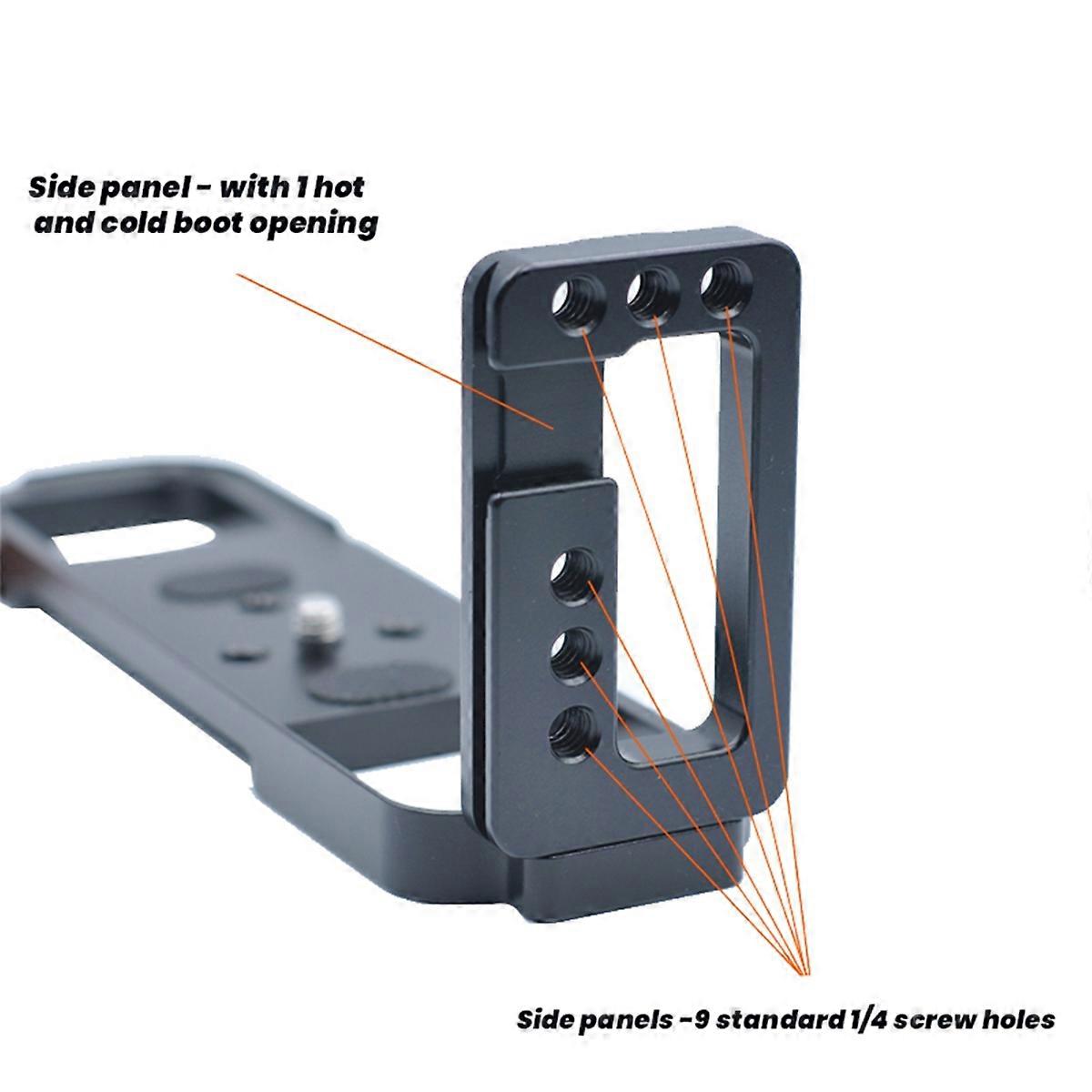 Quick Release Plate for Camera Hand Grip Without Hot Shoe