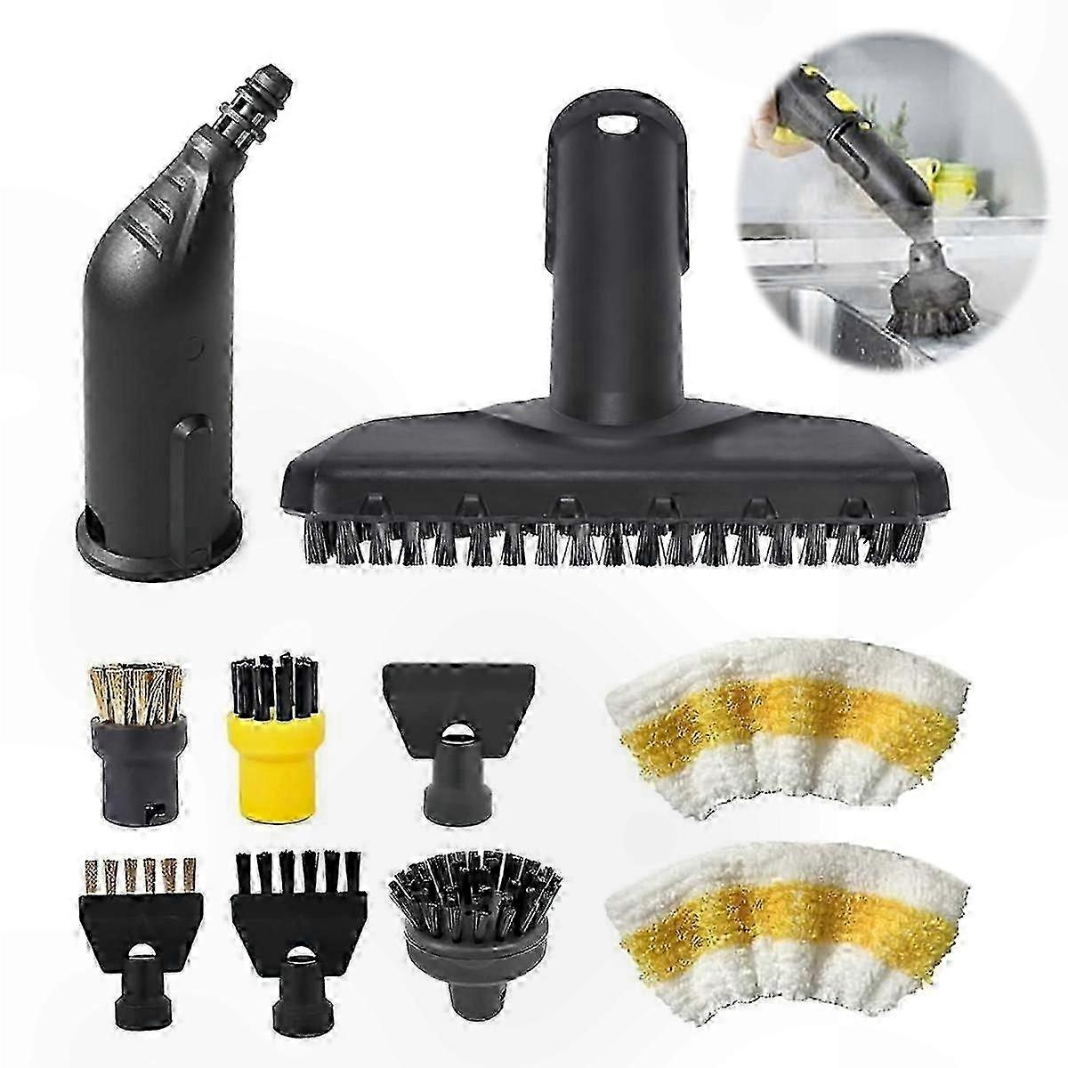 10-Piece Accessory Kit Compatible with SC1 SC2 SC3 Steam Cleaning Systems