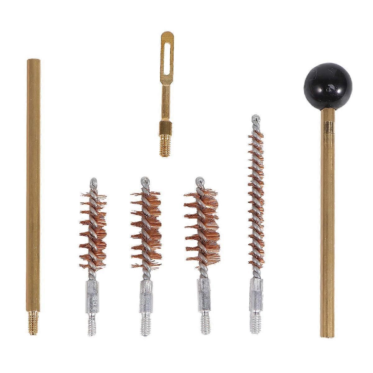 1Set Pipe Cleaning Brush Set for Home Use Black Portable Metal Brushes