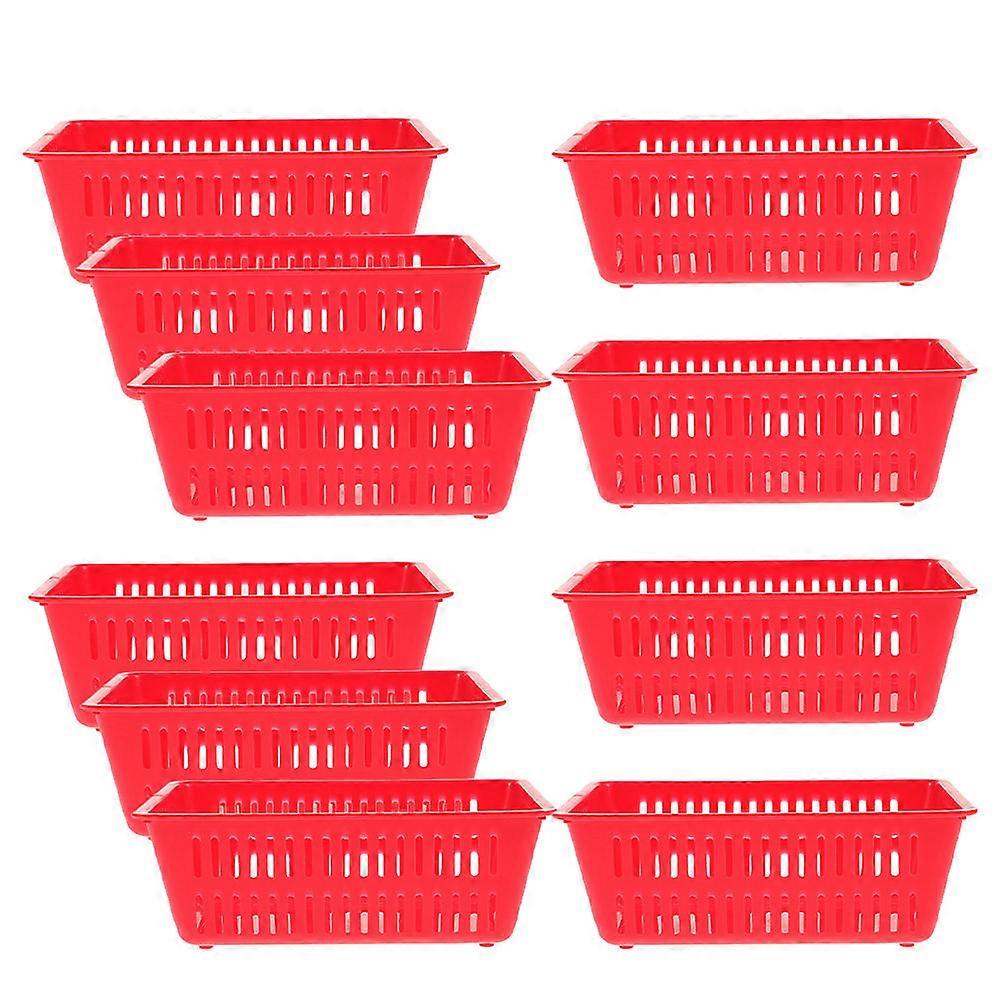 Plastic Coin Holder Basket for Coin Storage 60Pcs Red Organizer Container