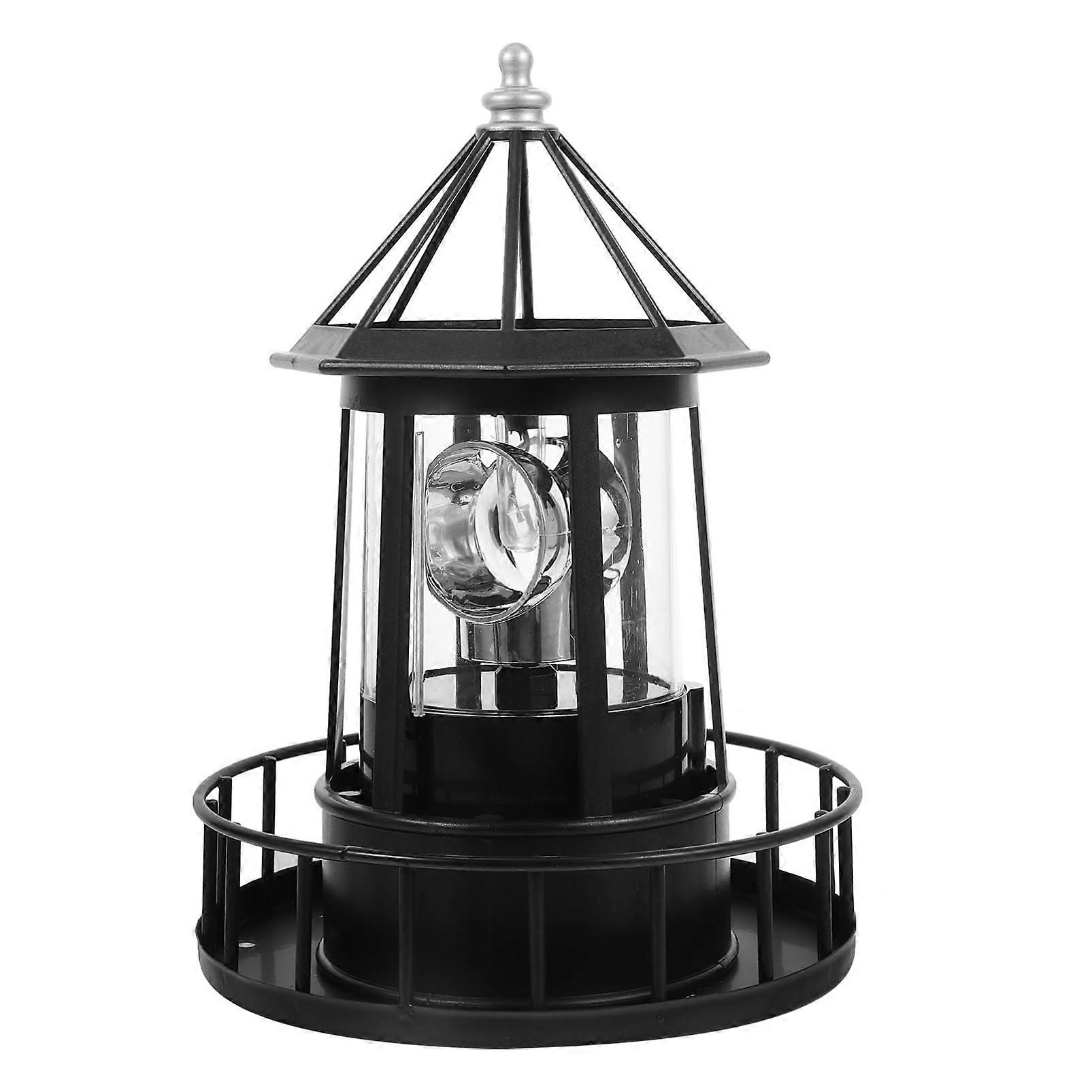 LED Revolving Lamp Solar Powered Landscape Light Outdoor Garden Decor Rotatable Design Automatic Light Control For Patios And Pathways
