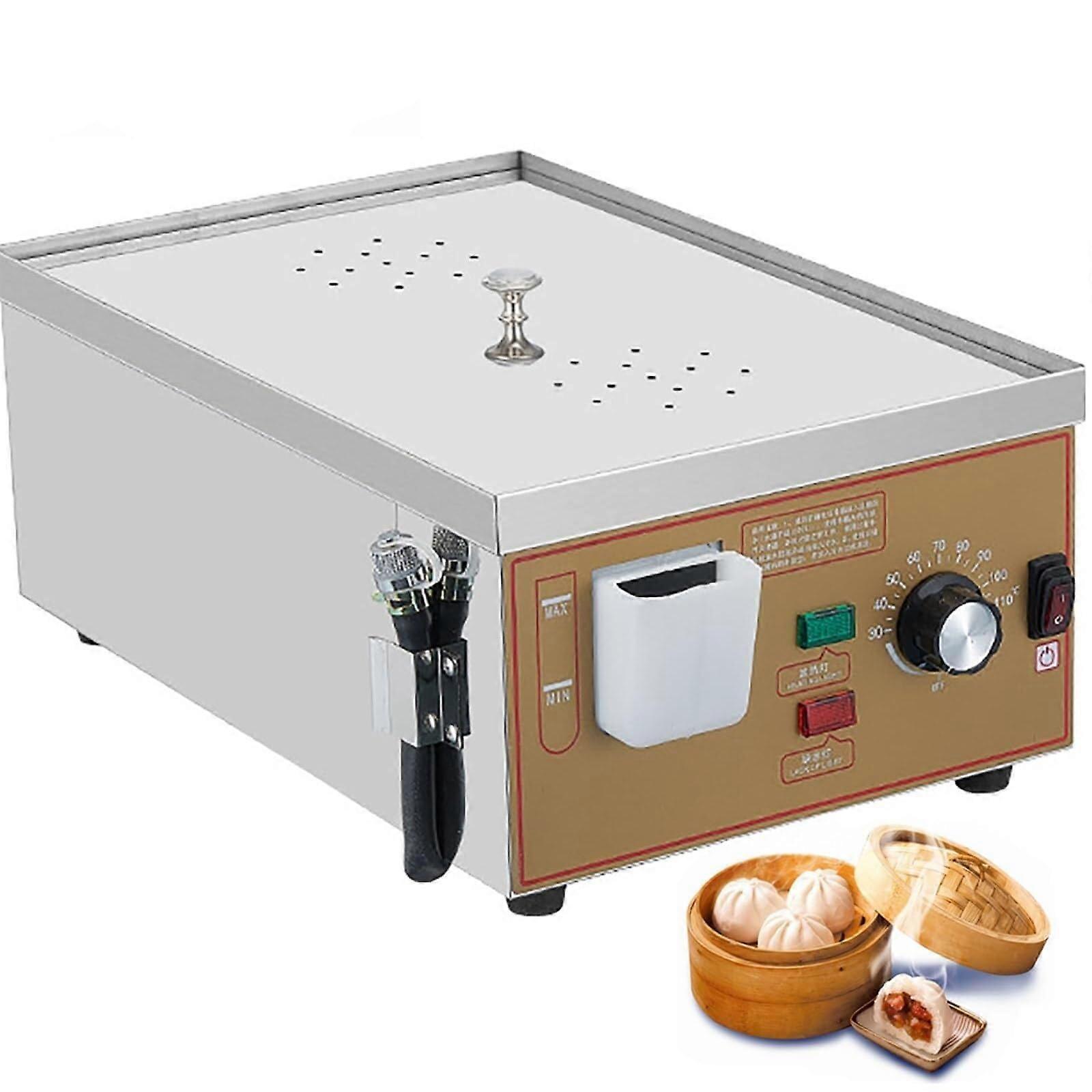 2/4/6 Hole Steamer Commercial Steamed Bun Machine With Knob Temp Control, Adjustable 30110C, For Breakfast, Snack Bar