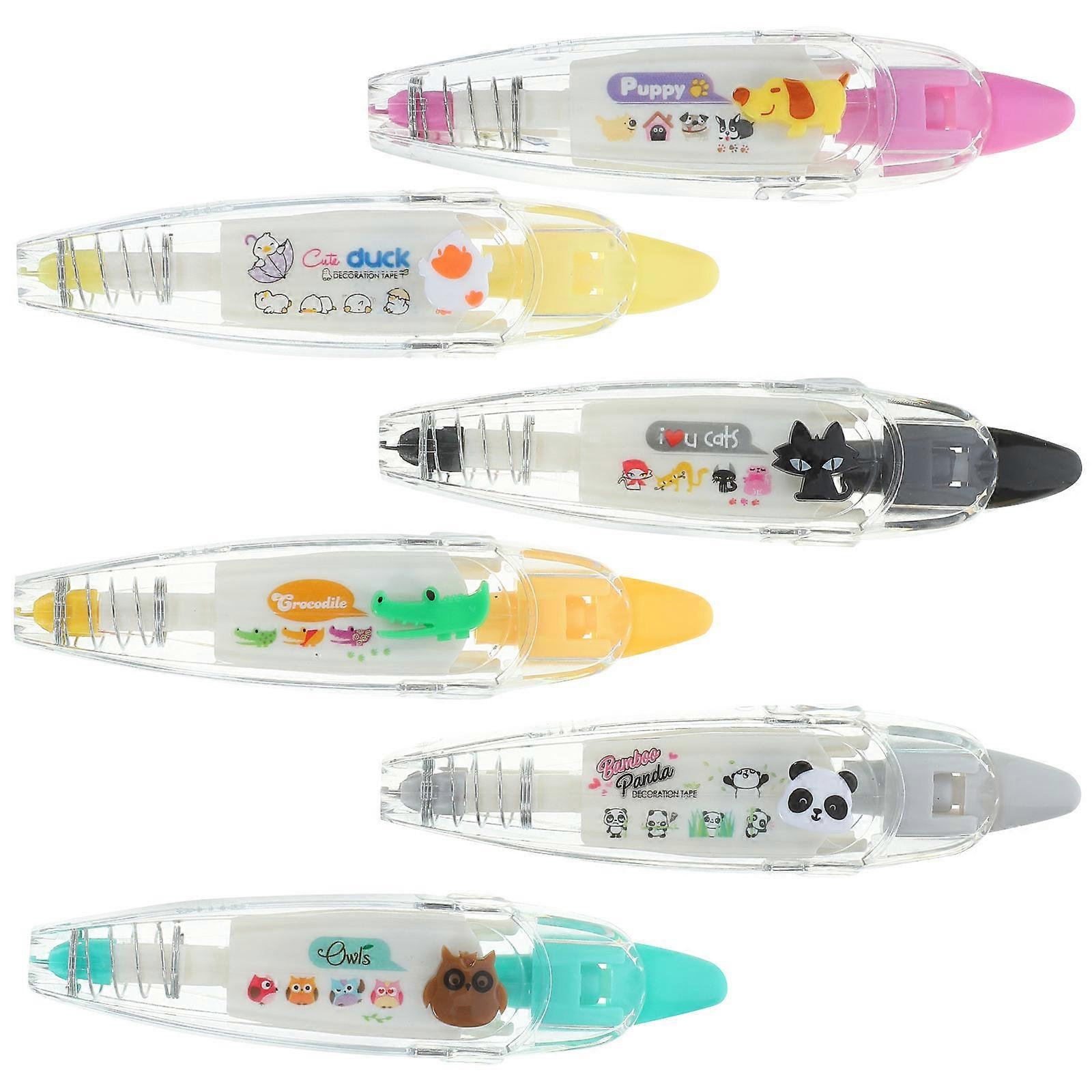 DIY Decorative Tapes 18 Pcs Correction Tape With Lovely Pattern For Kids Stationery School Office Use Easy-To-Use Design