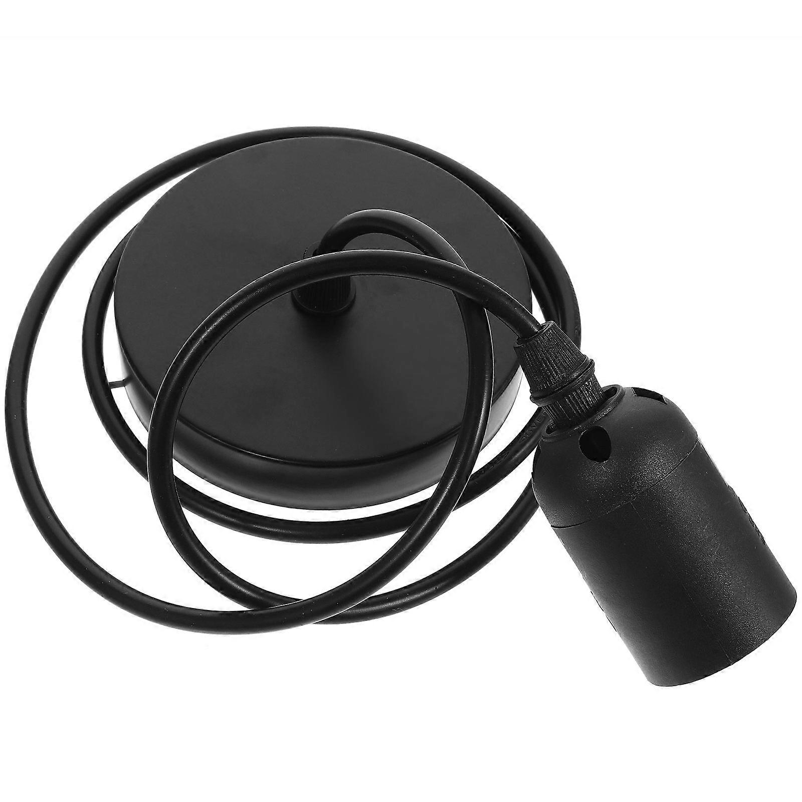 Light Socket Pendant Lamp Replacement Hanging Fixture 2Pcs Black