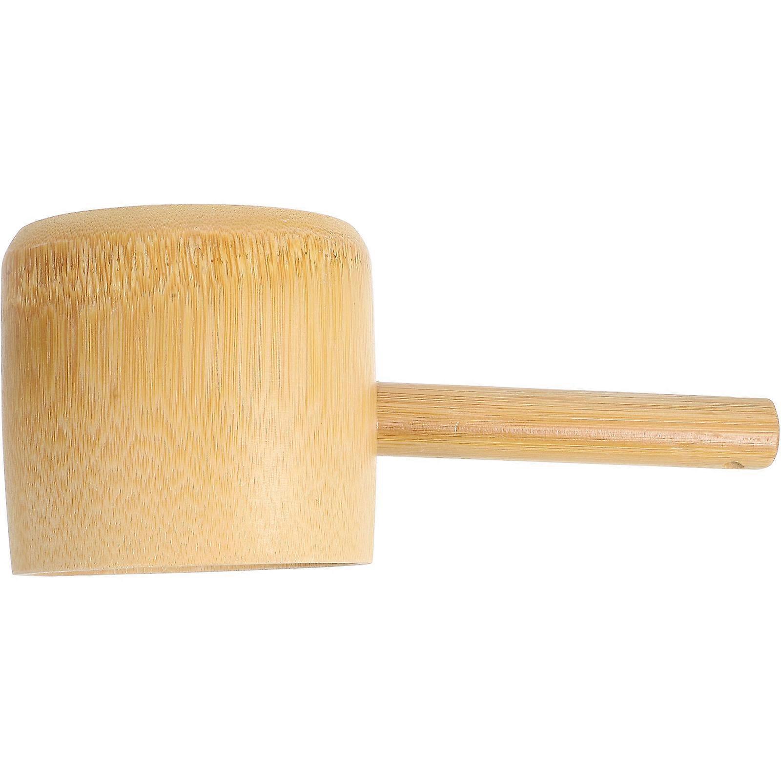 Soup Ladle Ergonomic Handle Bamboo Kitchen Tool Khaki 21.00X9.00X8.00CM Tea Scoop 1Pack