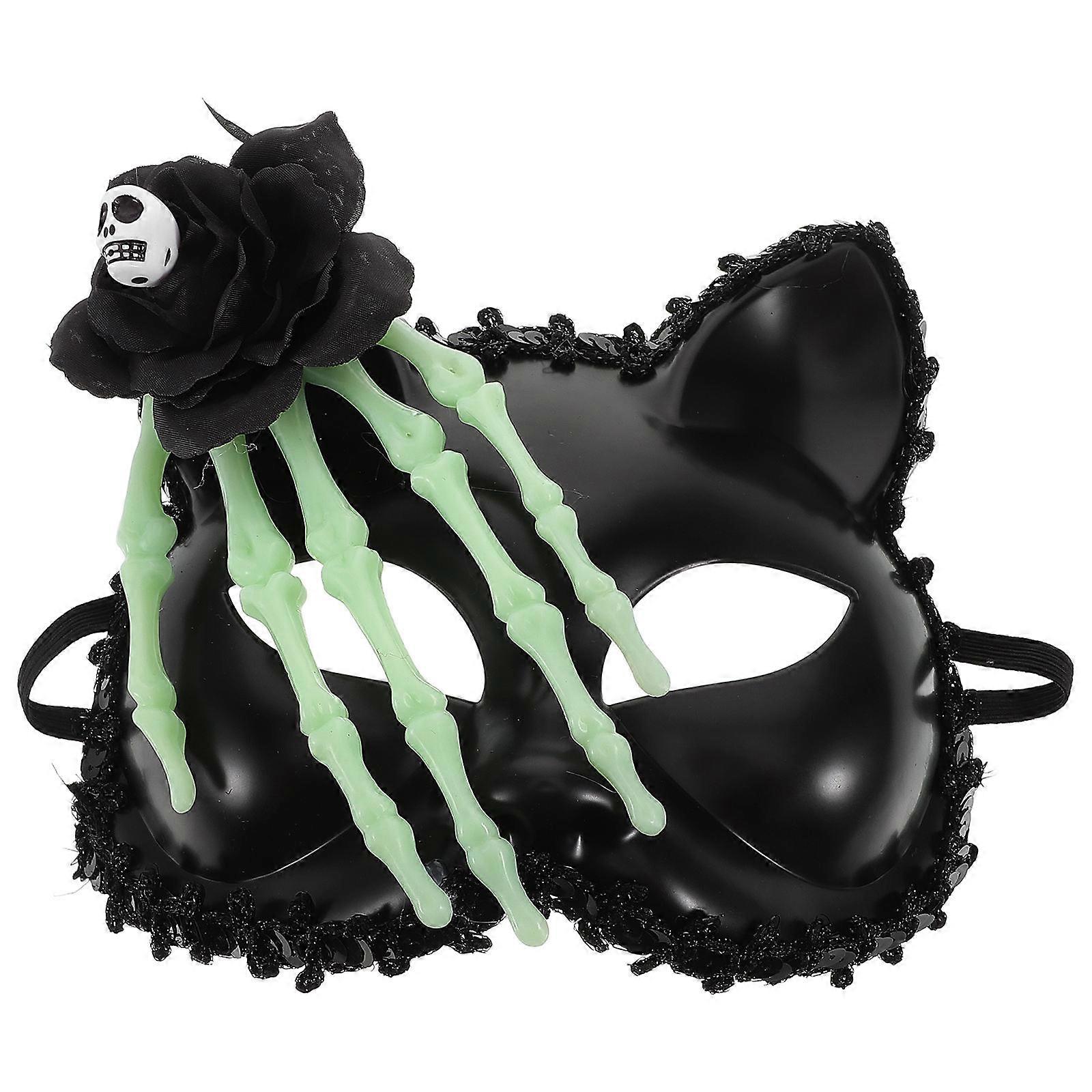 Cat Mask Cosplay Unique Design For Masquerade Ball Versatile Occasions Comfortable Fit 1Set