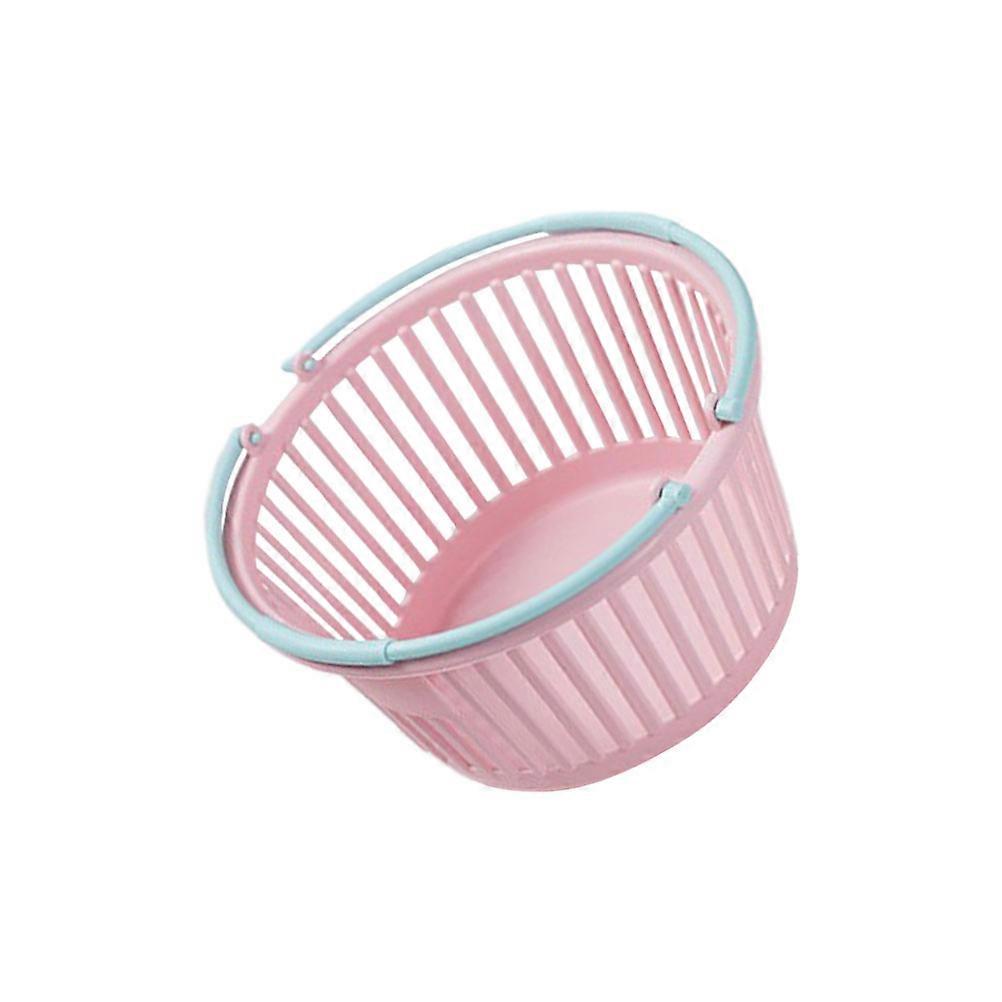 Versatile Plastic Storage Containers 6 Pcs Handheld Fruit Baskets Ideal For Supermarket Shopping And Toy Storage And Corrosion Resistant