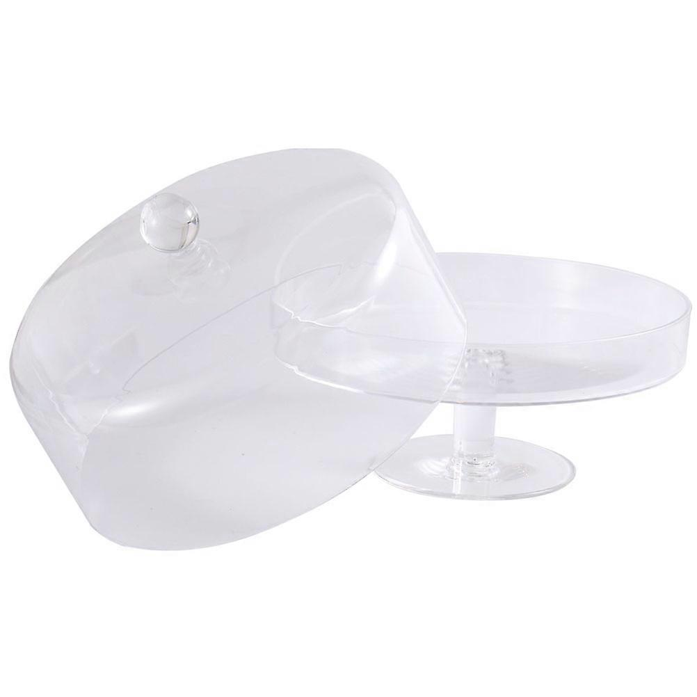 Acrylic Cake Display Tray with Cover for Food Storage 1Set
