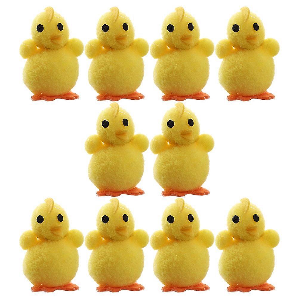 Decorative Chicken Easter Chicken for Photo Prop 48Pcs