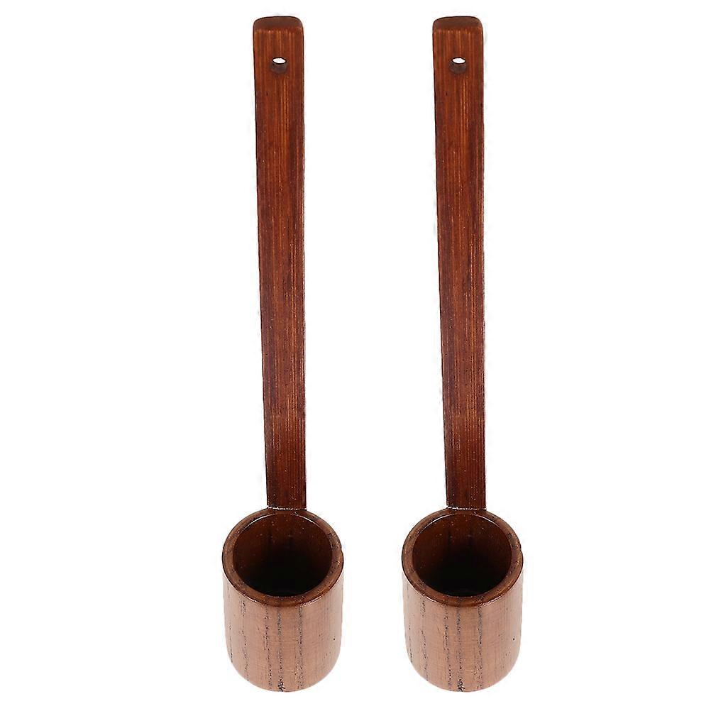 Vintage Wood Wine Ladle for Precise Pouring 6Pcs Long Handle Scoop