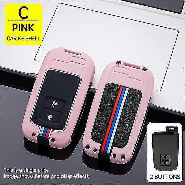 Button Key Fob Shell Cover Case For Toyota Camry Corolla Avalon Rav4 Land Cruiser chr auris Car Remote Key Holder Protector 2025