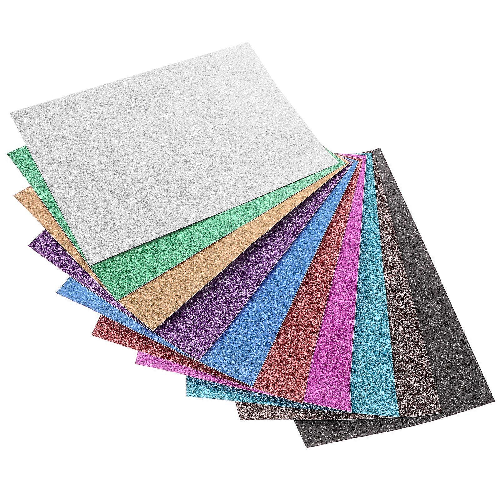 DIY Craft Paper Glitter Cardstock 60 Sheets Self Adhesive for Crafts