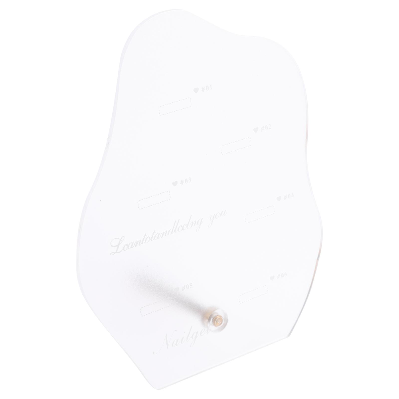 Nail Art Display Board for Salon Nail Showing White Acrylic Display