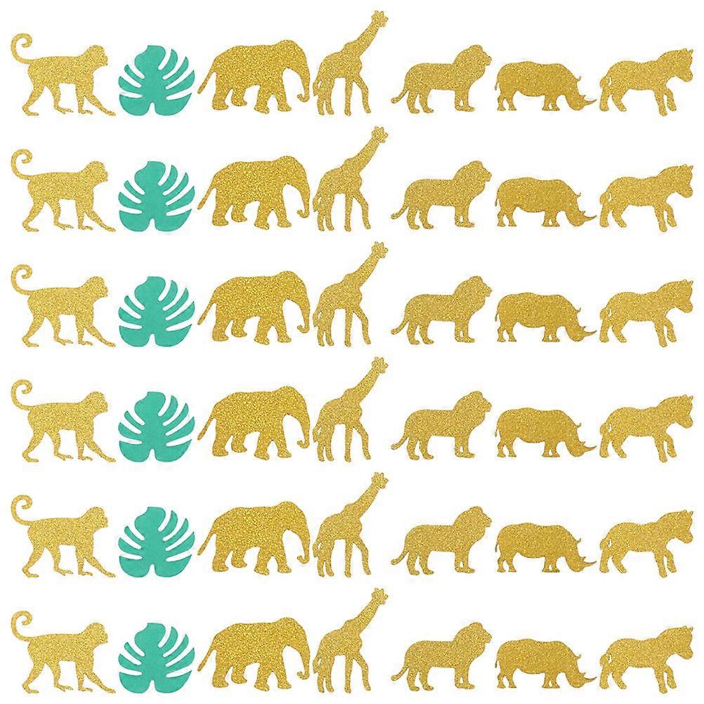 600 Pcs Birthday Party Confetti Animal Themed Decor Suitable For Children Festive Atmosphere Decoration