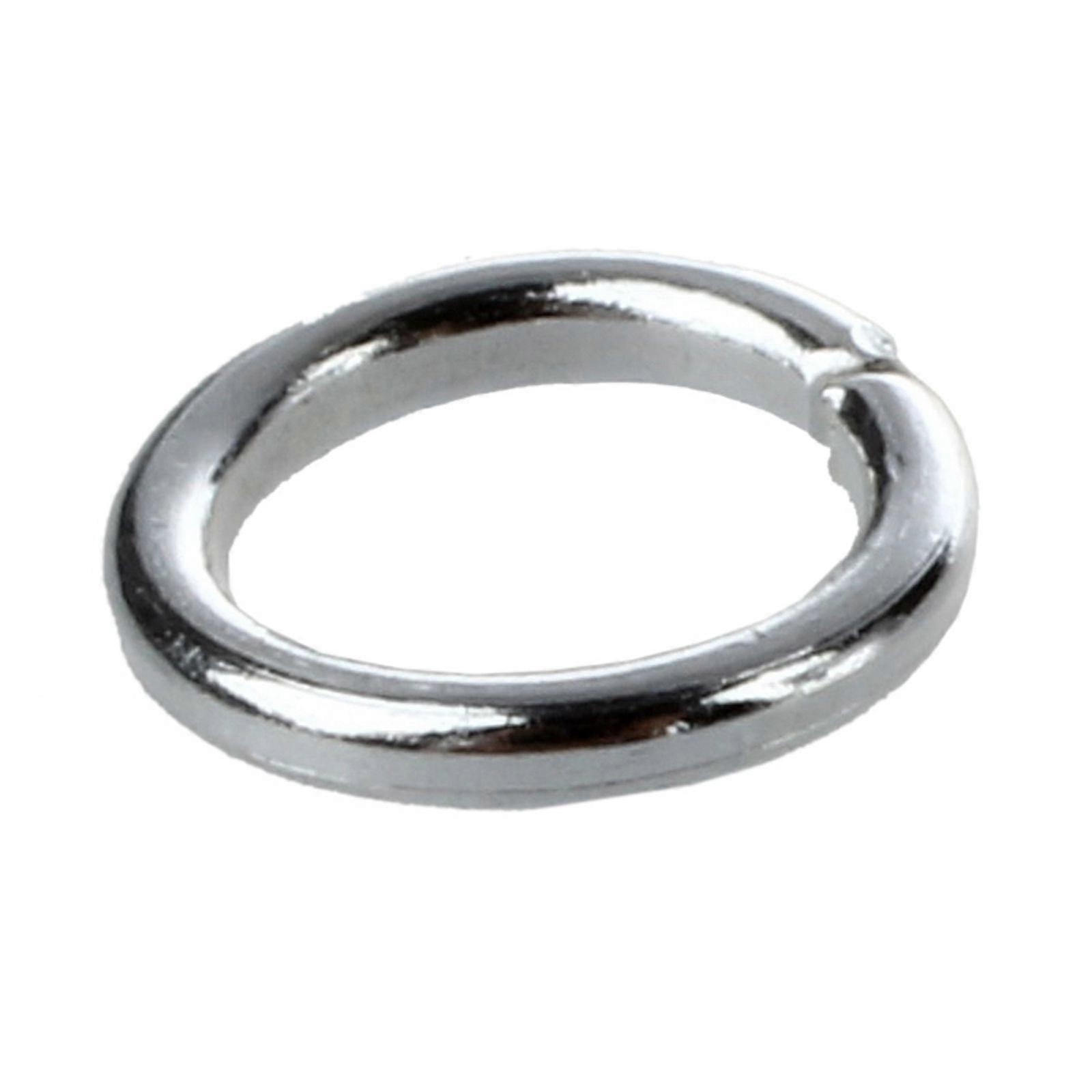 Jump Rings 6 mm Silver Eyelets Spring Rings X300