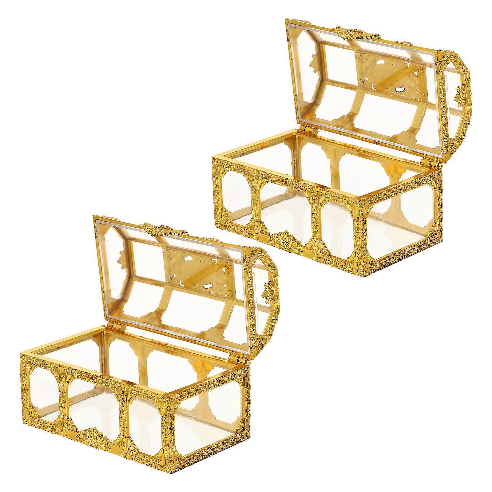 Boxes Treasure Box for Party Favor 2Pcs Decorative Boxes