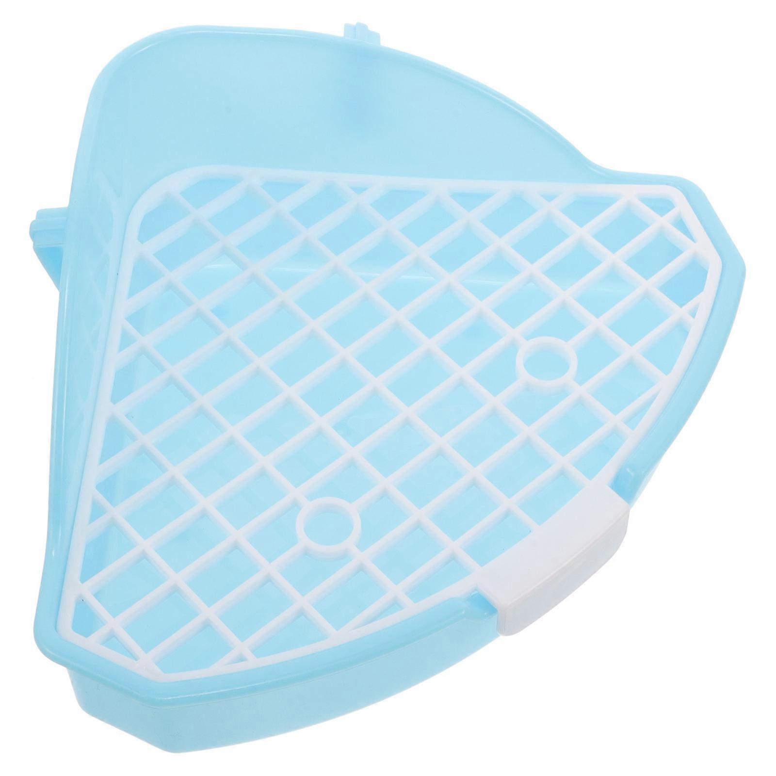 Pet Urinal Potty Rabbit Triangular Litter Tray for Corner Use 3Pcs Set