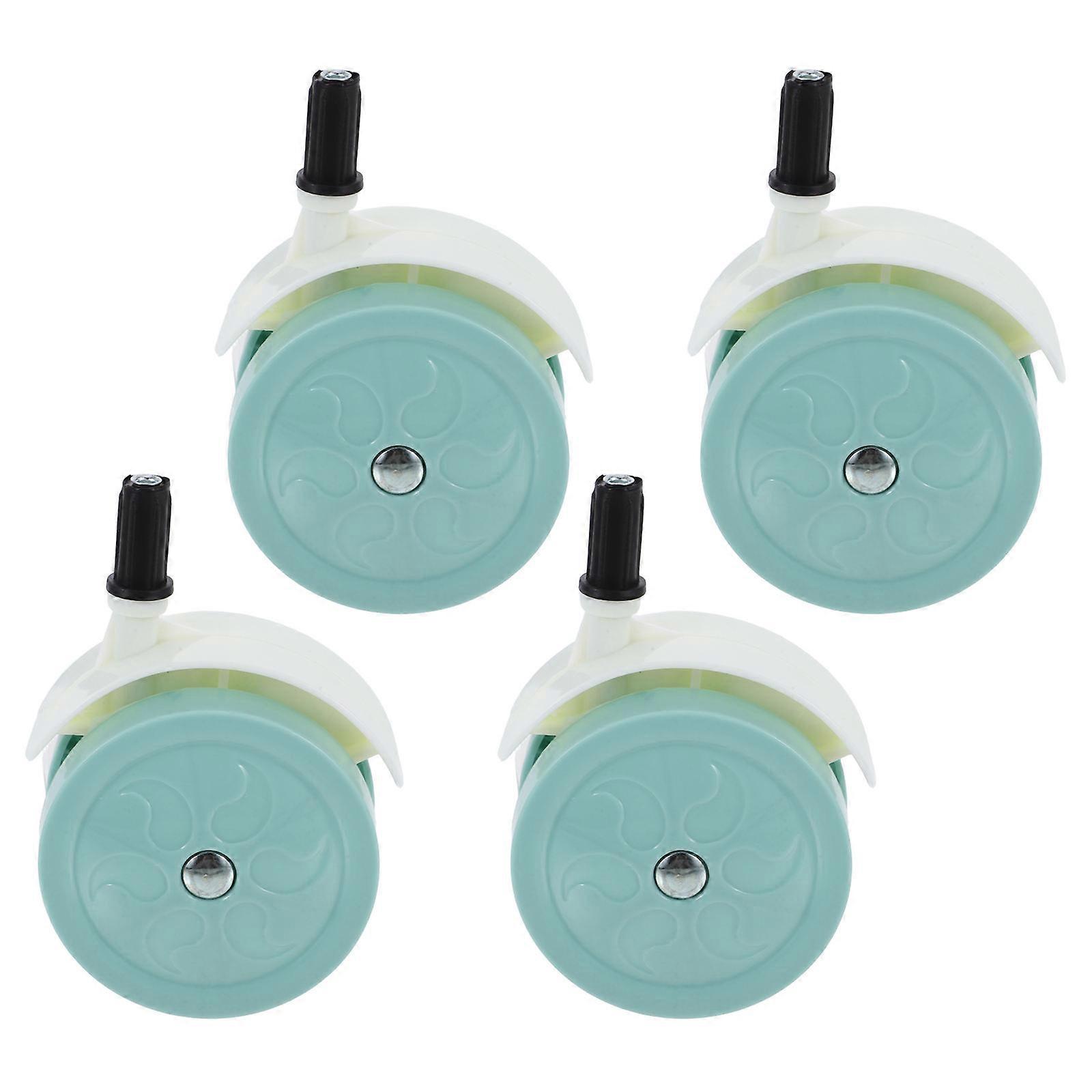 Baby Stroller Wheels Replacement for 360 Degree Swivel Function 4Pcs Sky-Blue